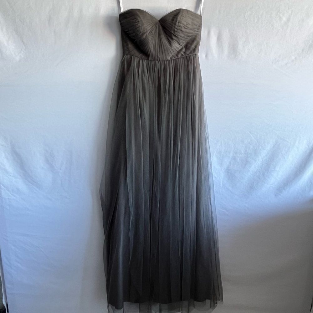 Jenny Yoo Collection Grey Strapless Dress - Picture 3 of 10